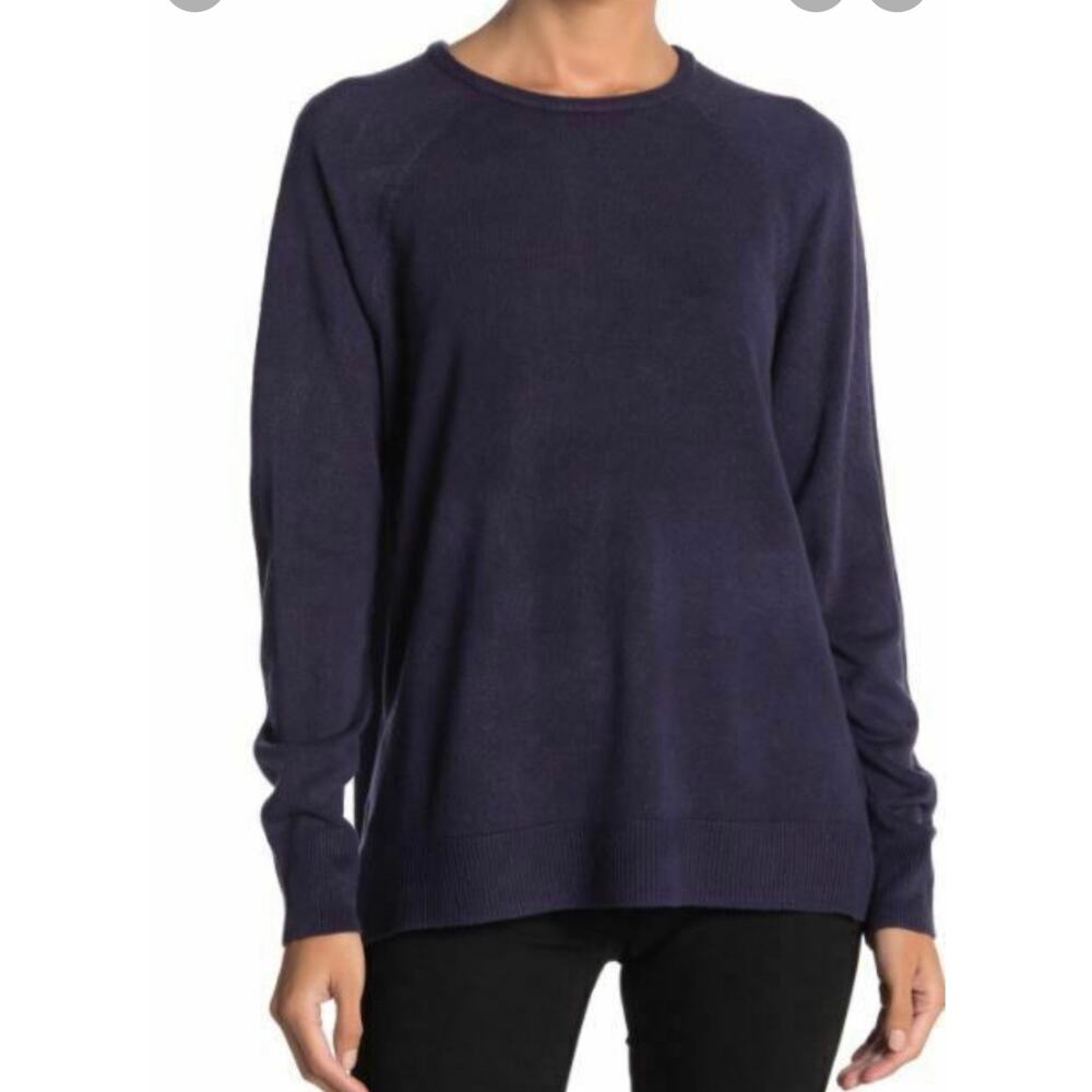 Sweet Romeo Grey stone blue‎ crew neck sweater size XS NEW